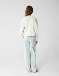 Ruffle Sweater Lichtgrijs