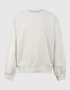 Ruffle Sweater Lichtgrijs