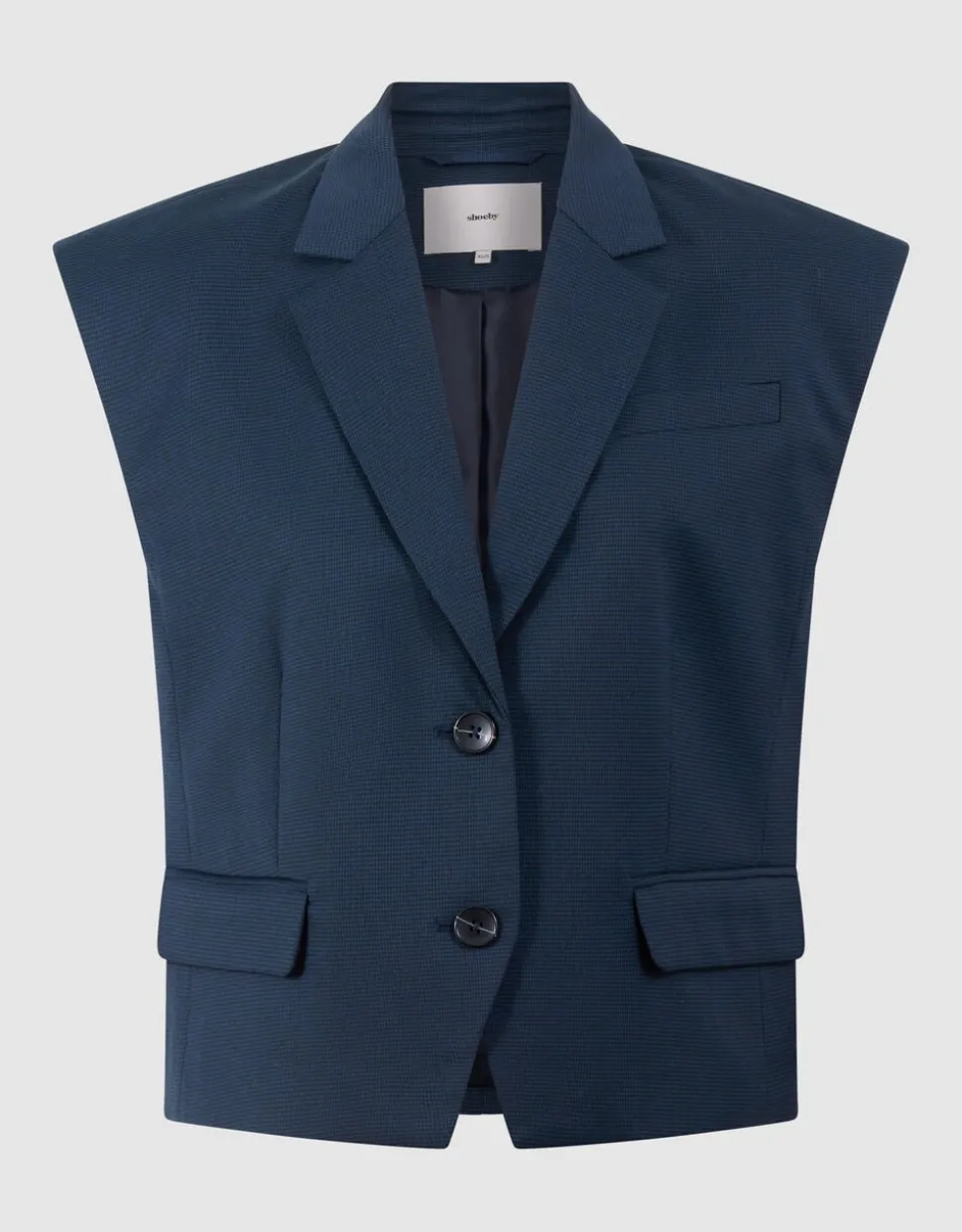 Ruiten Gilet Donkerblauw