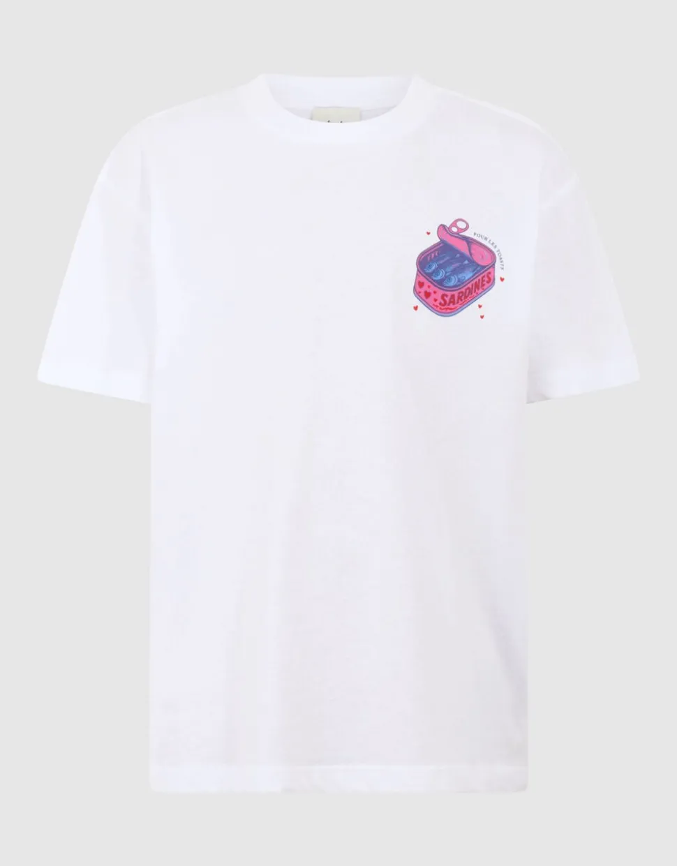 Sardines Artwork T-shirt Wit