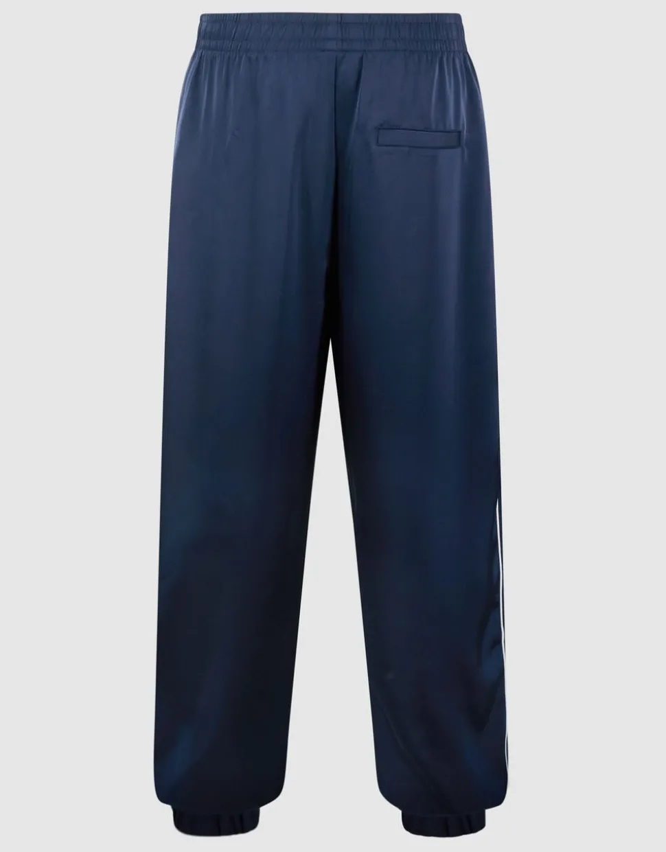 Satijnen Contrast Jogger Donkerblauw