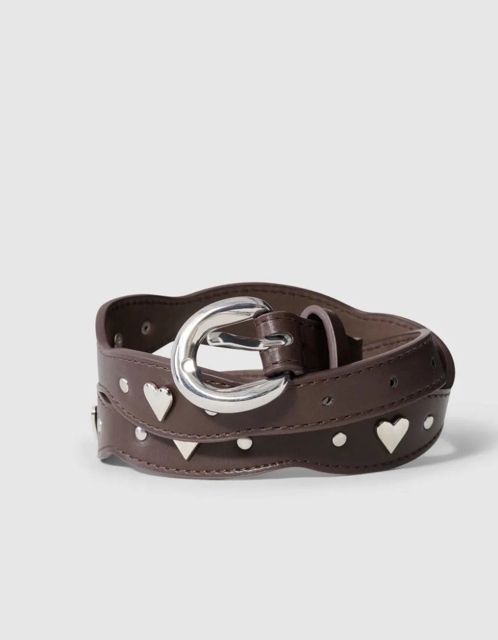 Scaloped Heart Riem Bruin