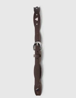 Scaloped Heart Riem Bruin