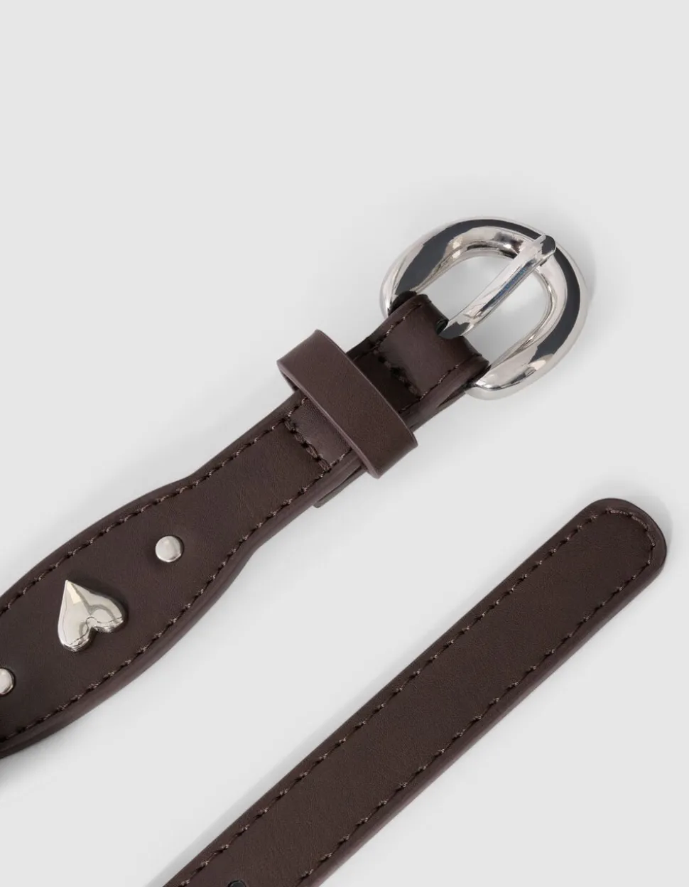 Scaloped Heart Riem Bruin