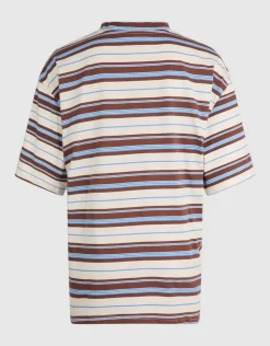 Scarf Striped T-shirt Gebroken Wit