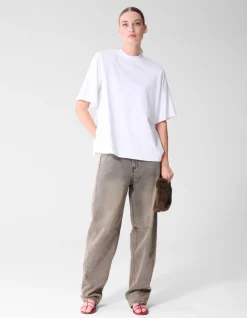 Sculpted Barrel Fit Jeans Grijs