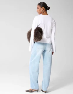 Sculpted Barrel Fit Jeans Lichtblauw