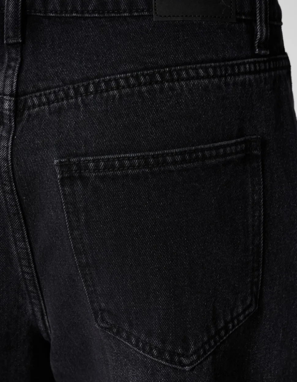 Sculpted Barrel Fit Jeans Zwart