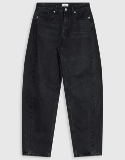 Sculpted Barrel Fit Jeans Zwart