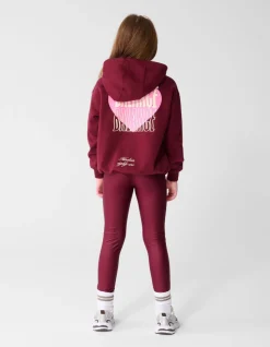 Shiny Legging Donkerrood