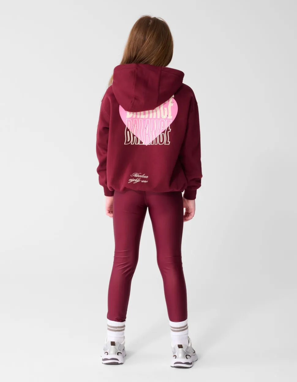 Shiny Legging Donkerrood