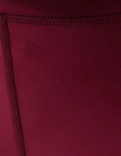 Shiny Legging Donkerrood