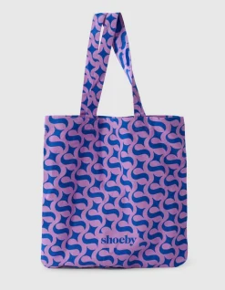 Shoeby Logo Shopper Blauw/Paars