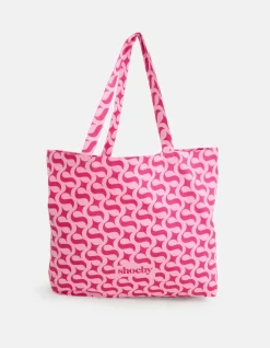 Shoeby Logo Shopper Roze