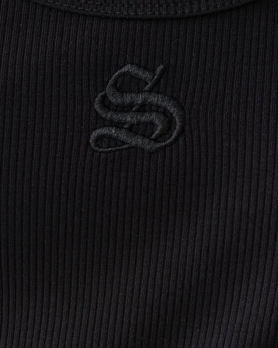 Shoeby Logo Tanktop Zwart