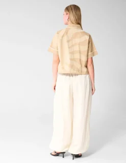 Short Sleeve Embroidery Jack Zand