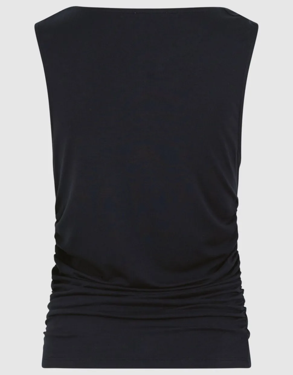 Sleeveless Hardware Top Zwart