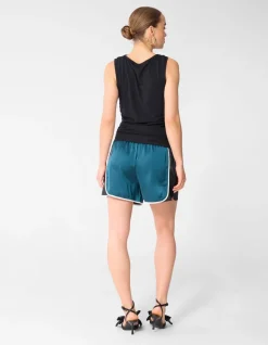 Sleeveless Hardware Top Zwart