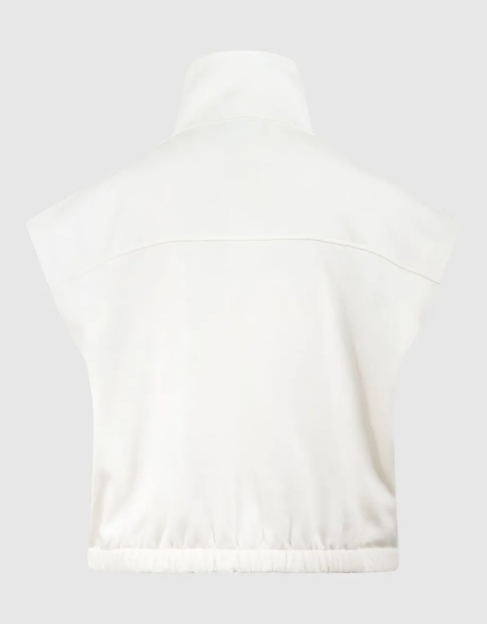 Sleeveless Sweat Jack Gebroken Wit