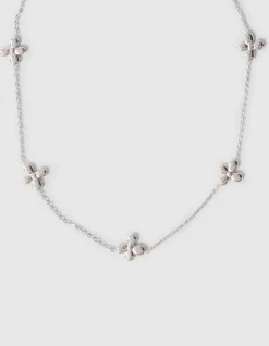 Small Flower Ketting Zilver