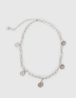 Smiley Ketting Zilver