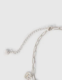 Smiley Ketting Zilver