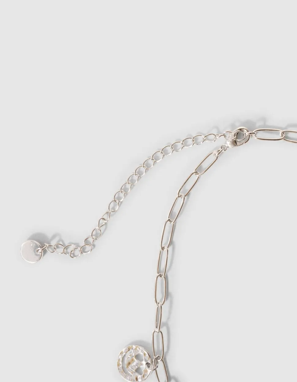 Smiley Ketting Zilver