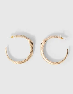 Snake Hoop Oorbellen Goud