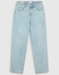 Soft Straight Fit Jeans Bleached