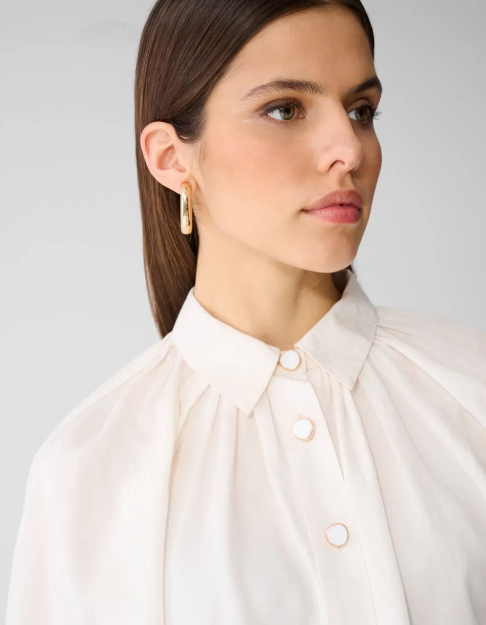 Soft Twill Blouse Gebroken Wit