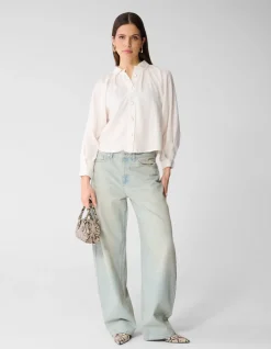 Soft Twill Blouse Gebroken Wit