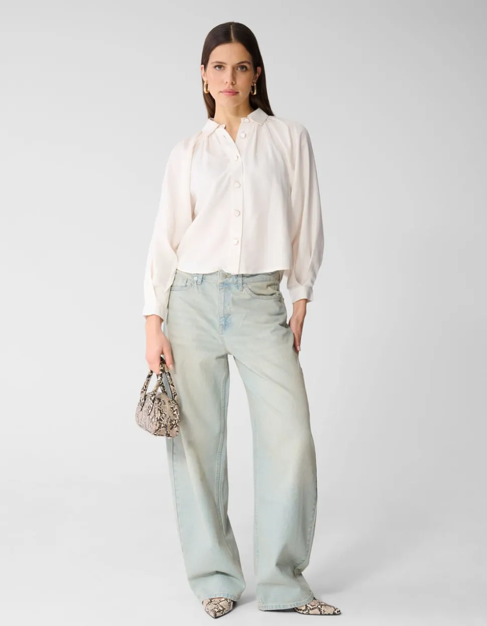 Soft Twill Blouse Gebroken Wit