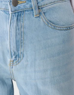 Soft Wide Leg Fit Jeans Bleached