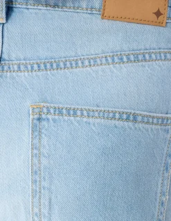 Soft Wide Leg Fit Jeans Bleached