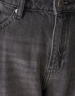 Soft Wide Leg Fit Jeans Grijs