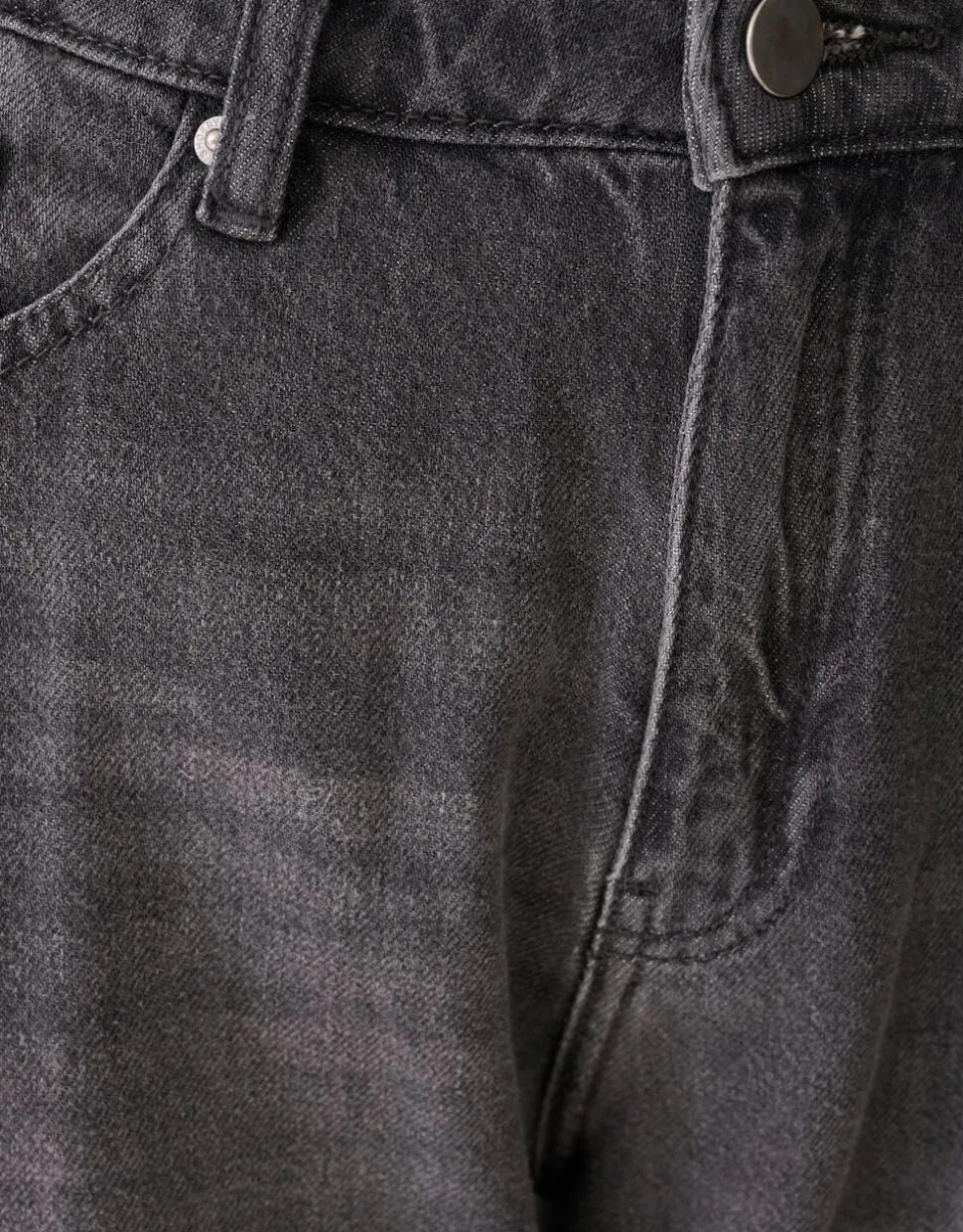 Soft Wide Leg Fit Jeans Grijs