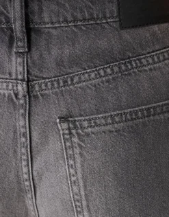 Soft Wide Leg Fit Jeans Grijs