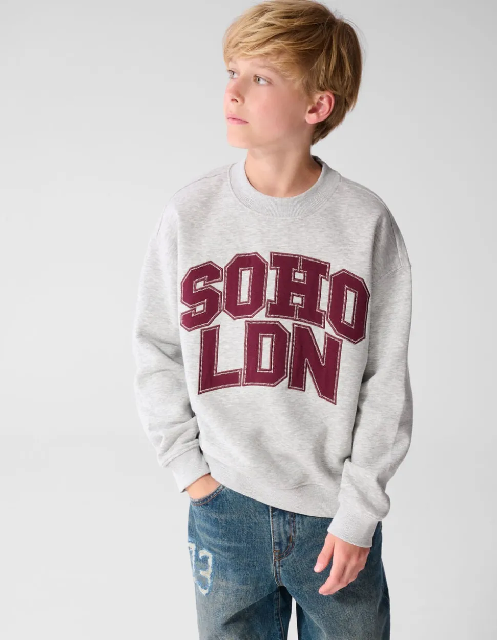 Soho Londen Sweater Lichtgrijs