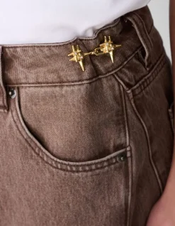 Spark Jeans Pins Goud