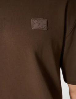 Spark Label T-shirt Donkerbruin