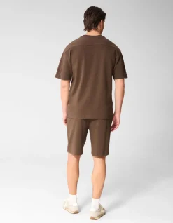 Spark Label T-shirt Donkerbruin