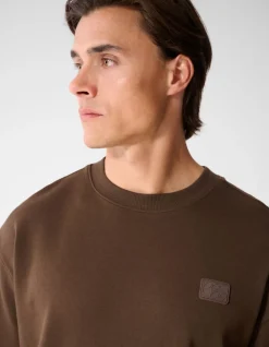 Spark Label T-shirt Donkerbruin
