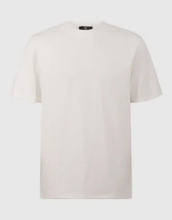 Spark Structuur T-shirt Gebroken Wit