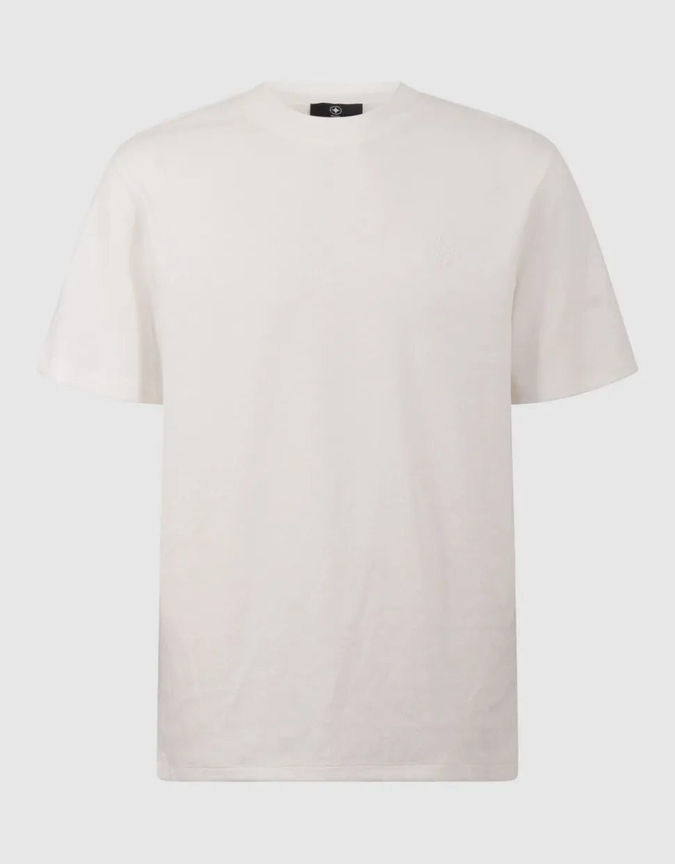 Spark Structuur T-shirt Gebroken Wit