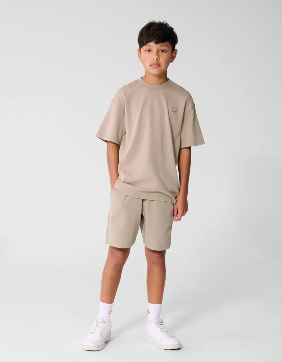 Spark Washed T-shirt Taupe