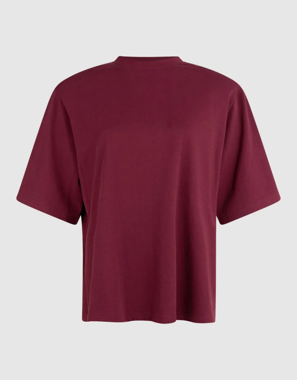 Split T-shirt Donkerrood