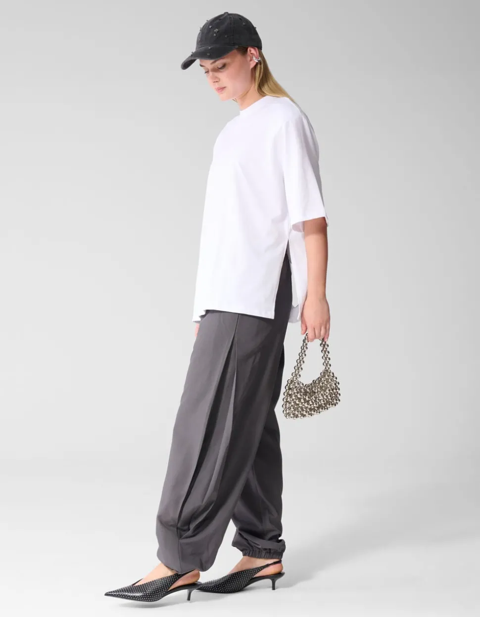 Split T-shirt Wit