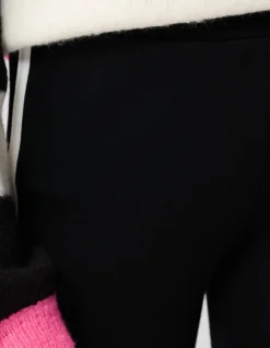 Sporty Flared Broek Zwart