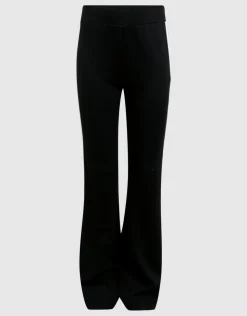 Sporty Flared Broek Zwart