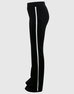 Sporty Flared Broek Zwart